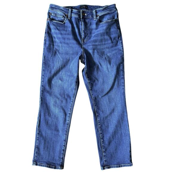 TALBOTS Modern Ankle Jeans Size 10P Petite Stretch High Rise 24” Inseam - Picture 1 of 6